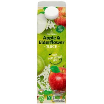Morrisons 100% Fruit Apple & Elderflower Juice