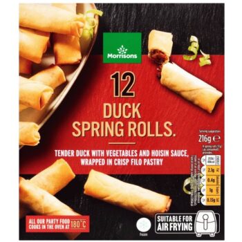 Morrisons 12 Duck Spring Rolls (216g)