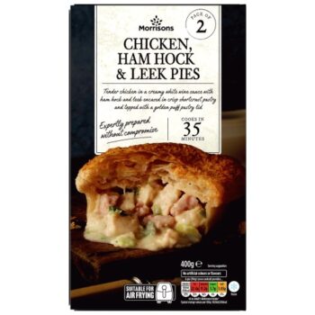 Morrisons 2 Chicken Ham Hock & Leek Pies (400g)