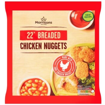 Morrisons 22 Breaded Chicken Nuggets (450g)