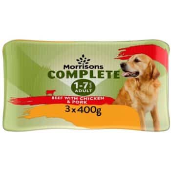 Morrisons Adult Dog Grain Pate 50% Beef With Chicken