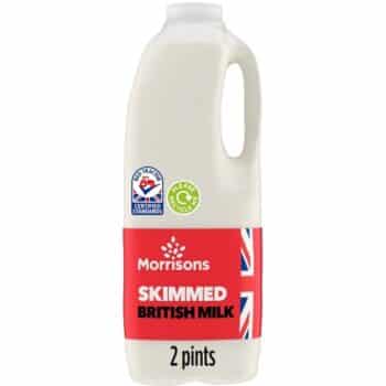 Morrisons British Skimmed Milk (2pt)