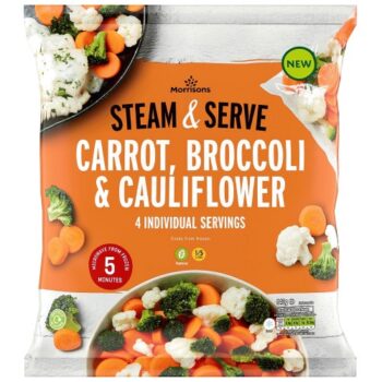 Morrisons Carrot Broccoli And Cauliflower Steam Bag