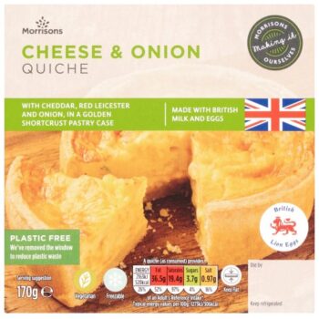 Morrisons Cheese & Onion Quiche