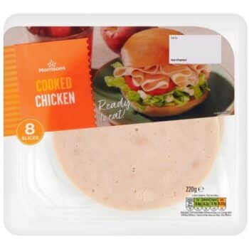 Morrisons Cooked Chicken Slices 8 Slices (220g)