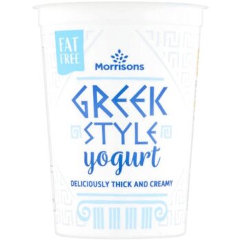 Morrisons Fat Free Greek Style Yogurt