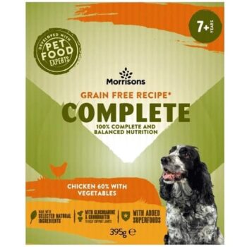 Morrisons Grain Free Chicken & Veg Senior Dog Food Tray