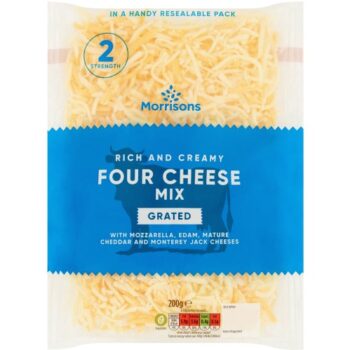 Morrisons Grated Four Cheese Mix (200g)