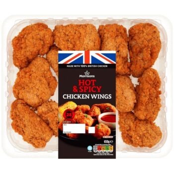 Morrisons Hot & Spicy Chicken Wings (650g)
