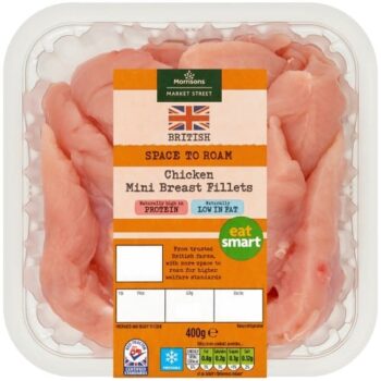 Morrisons Market Street British Chicken Mini Breast Fillets (400g)