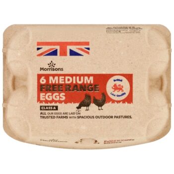Morrisons Medium Free Range Eggs (6)
