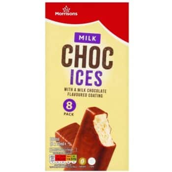 Morrisons Milk Choc Ices (8 x 70ml, 560ml)