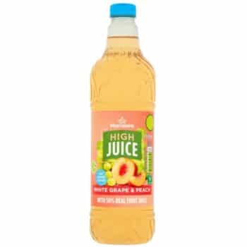 Morrisons No Added Sugar High Juice White Grape & Peach 1 L