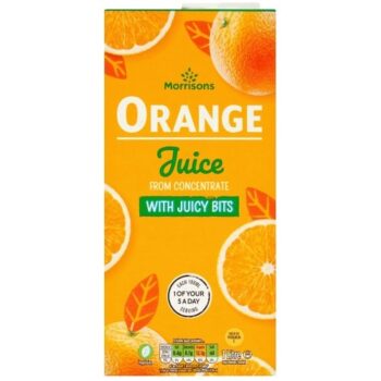 Morrisons Orange Juice with Bits From Concentrate