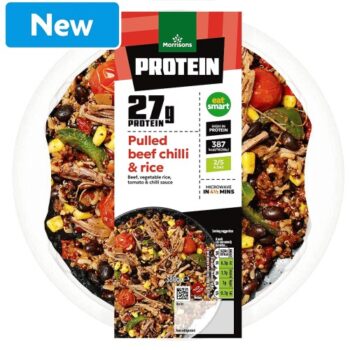 Morrisons Protein Pulled Beef & Rice (380g)