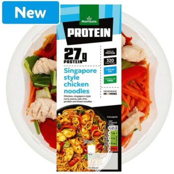 Morrisons Protein Singapore Style Chicken Noodles (380g)