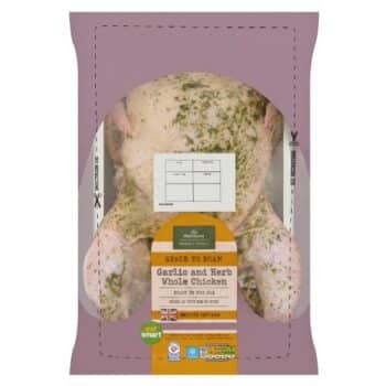 Morrisons Roast In The Bag Garlic & Herb Whole Chicken (1.6kg)