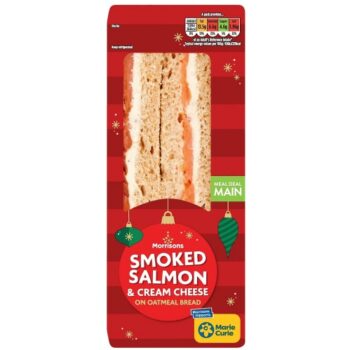 Morrisons Salmon & Cream Cheese Sandwich