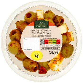Morrisons Smoky Olives With Iberico Cheese