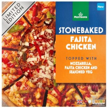 Morrisons Stonebaked Fajita Chicken Pizza (335g)