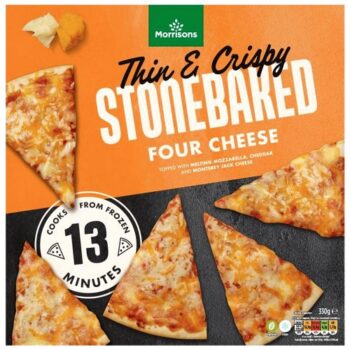 Morrisons Stonebaked Four Cheese Pizza
