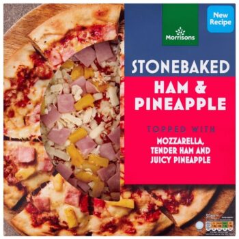 Morrisons Stonebaked Ham & Pineapple Pizza (317g)