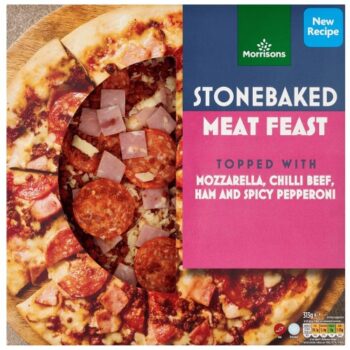 Morrisons Stonebaked Meat Feast Pizza (313g)