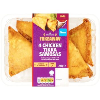 Morrisons Takeaway 4 Chicken Tikka Samosas
