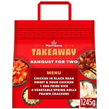 Morrisons Takeaway Banquet For Two- Black Bean & Sweet & Sour Chicken