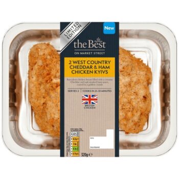 Morrisons The Best 2 West Country Cheddar & Ham Chicken Kyivs (320g)