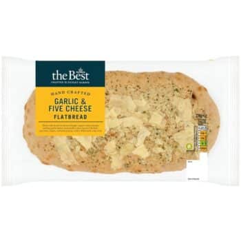 Morrisons The Best 5 Cheese & Garlic Flatbread (274g)