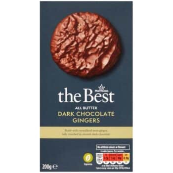 Morrisons The Best All Butter Dark Chocolate Ginger Cookies