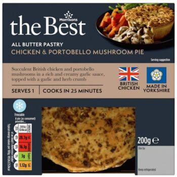 Morrisons The Best All Butter Pastry Chicken & Portobello Mushroom Pie (200g)