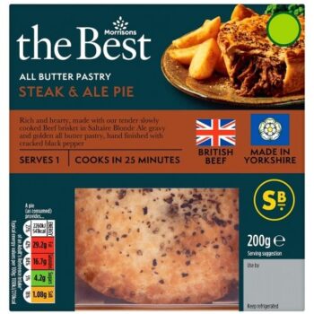 Morrisons The Best All Butter Pastry Steak & Ale Pie (200g)