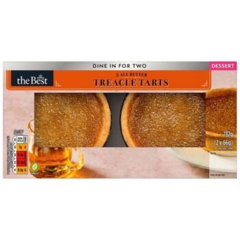 Morrisons The Best All Butter Treacle Tarts Dessert (2 x 66g, 132g)