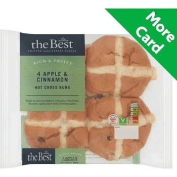Morrisons The Best Apple & Cinnamon Hot Cross Buns