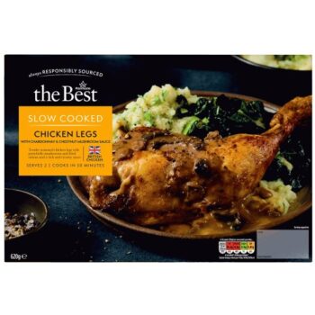 Morrisons The Best Chicken Legs with Chardonnay & Mushroom Sauce (620g)