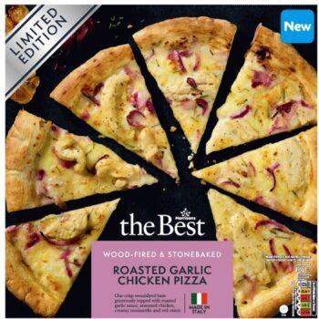 Morrisons The Best Garlic Chicken Pizza Wood Fired Limited Edition