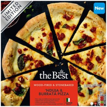 Morrisons The Best Nduja & Burrata Pizza Wood Fired Limited Edition