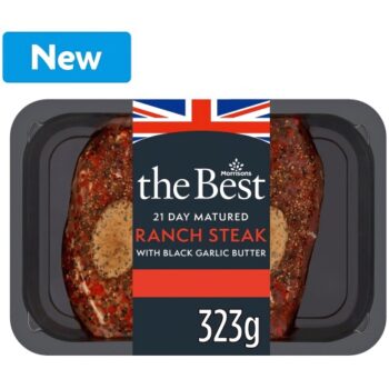 Morrisons The Best Ranch Steak with Black Garlic Butter (323g)
