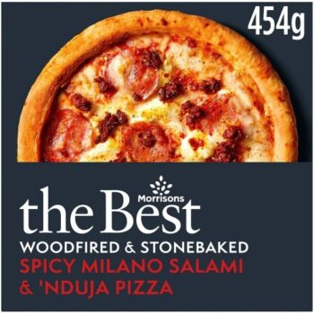 Morrisons The Best Spicy Milano Salami & 'Nduja Stonebaked Pizza