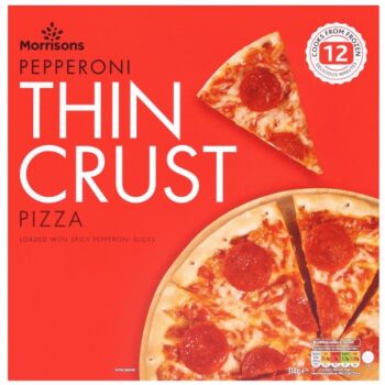 Morrisons Thin Crust Pepperoni Pizza