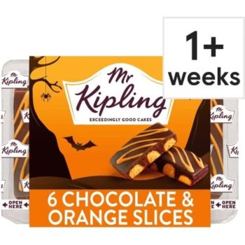 Mr Kipling Halloween Chocolate & Orange Cake Slices (6)