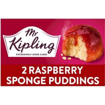 Mr. Kipling Raspberry Sponge Puddings (2 x 95g)