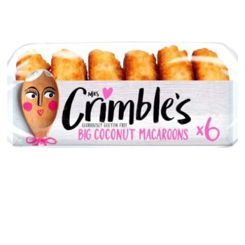 Mrs Crimble's Gluten Free Big Coconut Macaroons (6 x 180g)