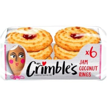 Mrs. Crimble's Gluten Free Jam Coconut Rings (6 x 240g)