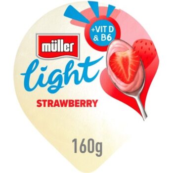 Muller Light Fat Free Strawberry Yogurt (160g)