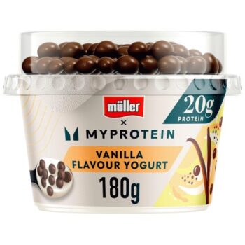 Muller MyProtein High Protein Vanilla Yogurt with Chocolate Balls (180g)
