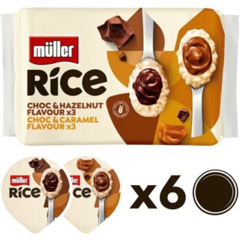 Muller Rice Chocolate Hazelnut Caramel Pudding Desserts Low Fat