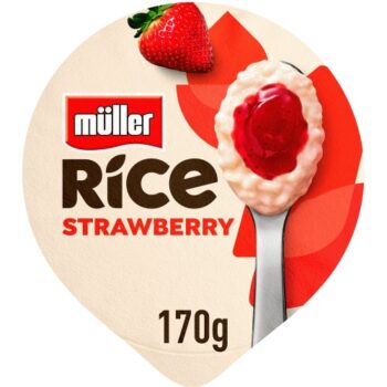 Muller Rice Strawberry Low Fat Pudding Dessert (170g)